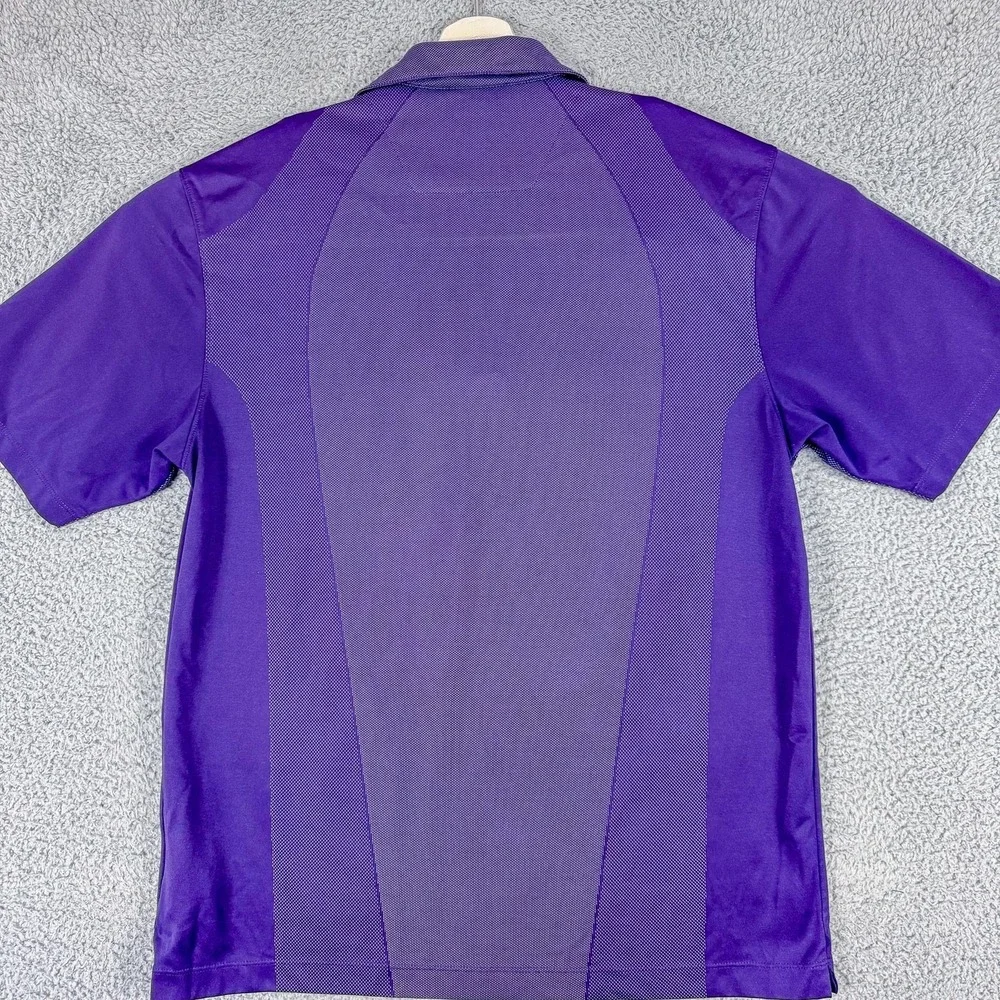 Nike Golf Polo Shirt Mens Large Purple Dri-FIT Golf Performance Top 206486-105‎